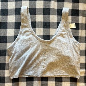 Gray aerie XL cropped tank size